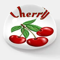 Red Cherries Graphic Art Personalized Paperweight