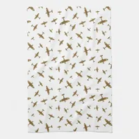 Spitfire War Plane Pattern Kitchen Towel