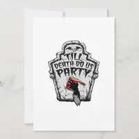 Till Death Do Us Party Classic For Halloween Holiday Card