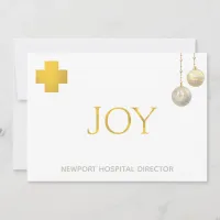 *~* JOY Corporate Business Medical Holiday Card