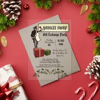 Civil Vintage Yankee Swap Gift Exchange Party Acrylic Invitations