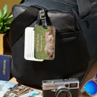 Soak Up the Rays, Capybara-style! Luggage Tag