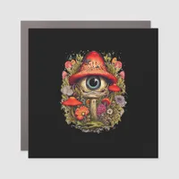 Cottagecore Aesthetic Mushroom Goblincore Design Car Magnet