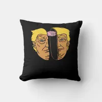 Donald Brain Trumpkin  Artwork  Throw Pillow