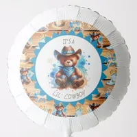 It's a Boy | Cowboy Teddy Bear Boy's Baby Shower Balloon