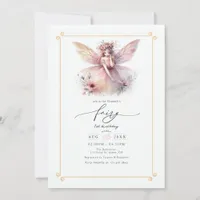 Fairy First 1st Birthday Party Invitation