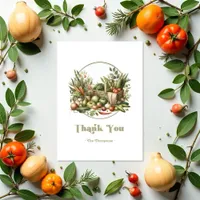 Locally Grown Rustic Farmers Market Baby Shower Thank You Card