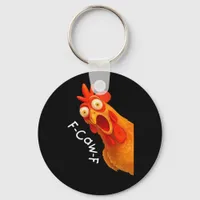 F-Caw-F Chicken Essential Classic Retro Keychain