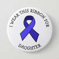 ME/CFS Syndrome Awareness Ribbon Button