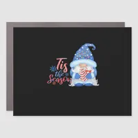 Gnome Tis The Season  Car Magnet
