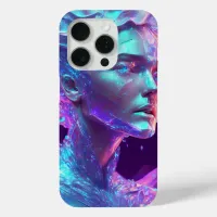 Beautiful Ai Art Pretty Icy Glass like Woman iPhone 15 Pro Case