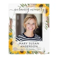 In Loving Memory Photo Funeral Sunflower Memorial Acrylic Print