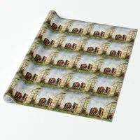 Two Horses Ready For Work Wrapping Paper