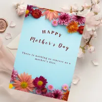 Colorful Flowers Mother's Day Greeting Card