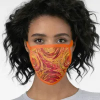 Colorful Fall Foliage Abstract Face Mask