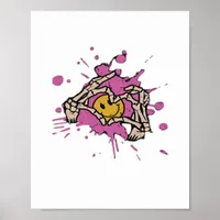 Skeleton Hand Heart Show Classic Style Poster