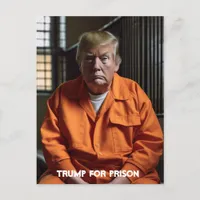 Trump For Prison Trump in Jail Postcard