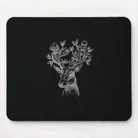 Deer Horn Mushroom Cottage  Goblincore Vintage Aes Mouse Pad