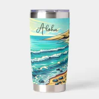 Tropical Ocean Aloha Vacation  Insulated Tumbler