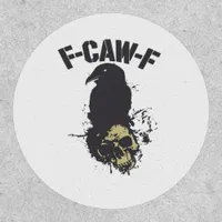 Funny F-Caw-F Crow Vintage Humor Essential Creativ Patch