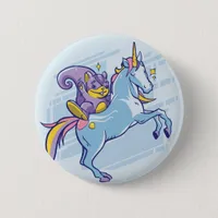 Chipmunk and Unicorn, Magical Friends Button