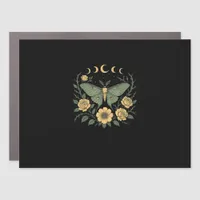 Flowers Goblincore Moth and Butterfly Cottagecore  Car Magnet