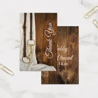 White Satin Horse Bit Western Wedding Favor Tags