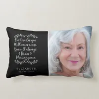 Family Memorial Photo Keepsake Lumbar Pillow