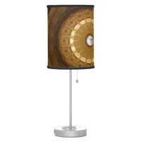 Circles Dome Geometric Pattern Shapes Table Lamp