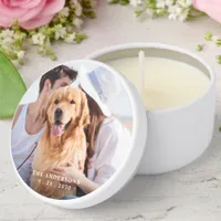 Custom Couple Photo Modern Simple Wedding  Mini Candle Favors
