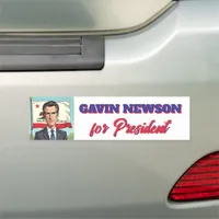 Gavin Newsom for President Political Car Magnet
