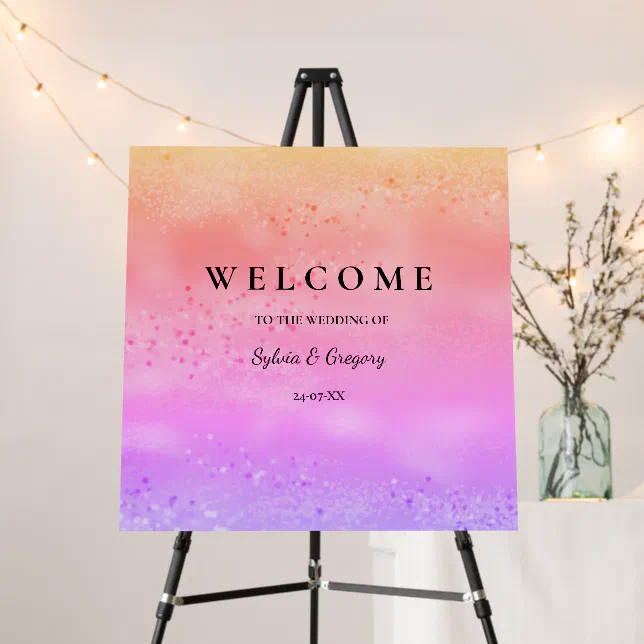 Rainbow Wedding Colorful trendy love Foam Board