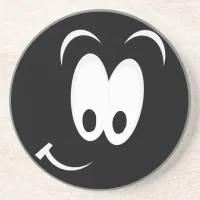 Smiling Face Dark Coaster