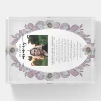 Memorial Photo Poem Remembrance Keepsake Paperweight