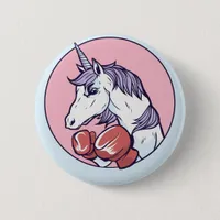 Boxing Unicorn Button