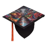 Train full of Demons and lost Souls Graduation Cap Topper