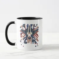 Patriotic Art Deco Stars  Mug