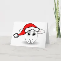 Santa Sheep Holiday Card