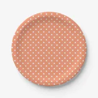 Create Your Own Tiny White Polka Dot Paper Plates