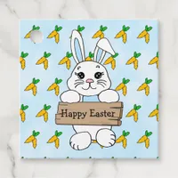 Personalized Happy Easter Bunny Rabbit Favor Tags