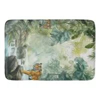 Tigers in the Jungle Bath Mat