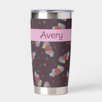 Love Note: Doodles for Music Lovers Name Pink Insulated Tumbler