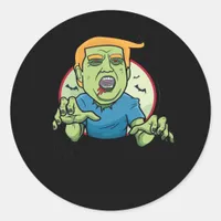 Halloween  Zombie Funny Classic Classic Round Sticker