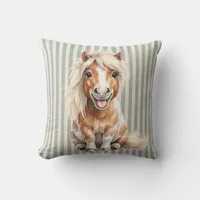 Miniature Pony Pillow Throw
