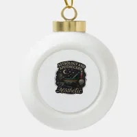 Whimsigoth Fantasy – Mystical Forests, Moons & Mag Ceramic Ball Christmas Ornament