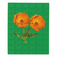 Puzzle - Two Orange Flowers