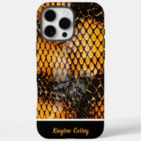 Captivating patterns of shed snakeskin in nature iPhone 16 pro max case