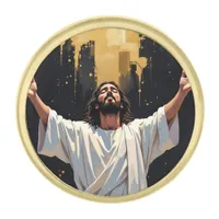 Jesus Christ Our Savior | Black and Gold