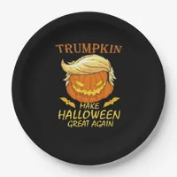 Trumpkin Make Halloween Great Again – Retro Pumpki Paper Plates