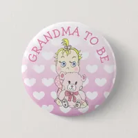 Grandma to Be Baby Shower Button